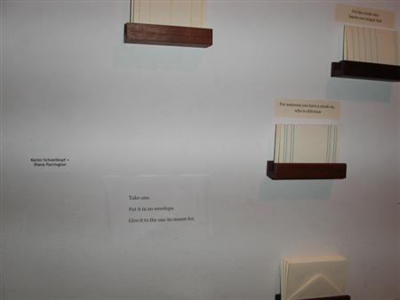 Detail of cards and wooden holders