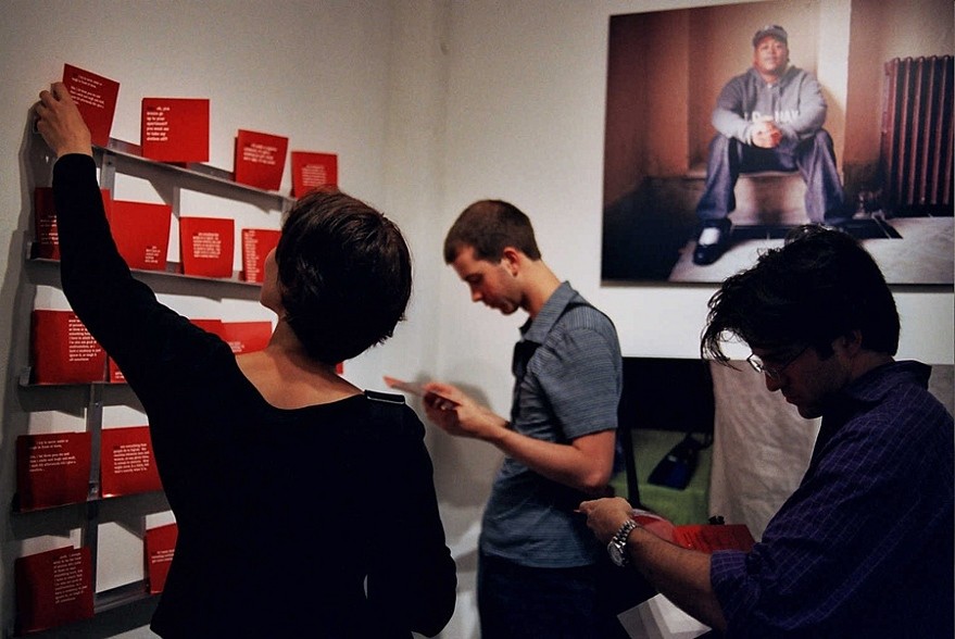 Momenta installation with people